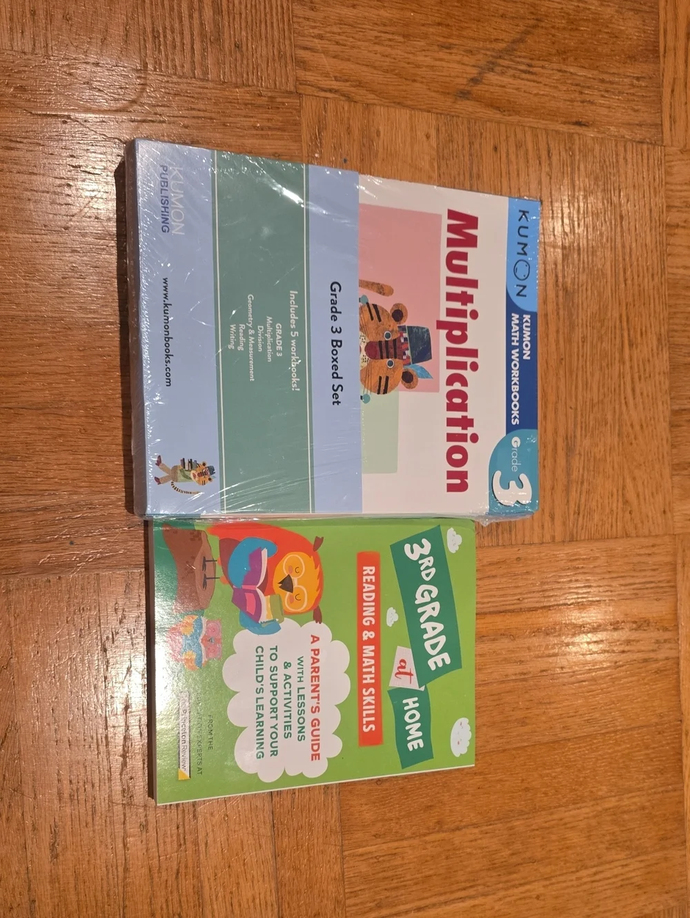 Math and Reading Grade 3 Workbook - Blue & Green Set